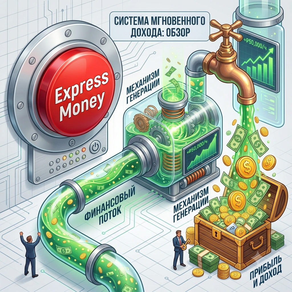 Иллюстрация финансового потока Express Money
